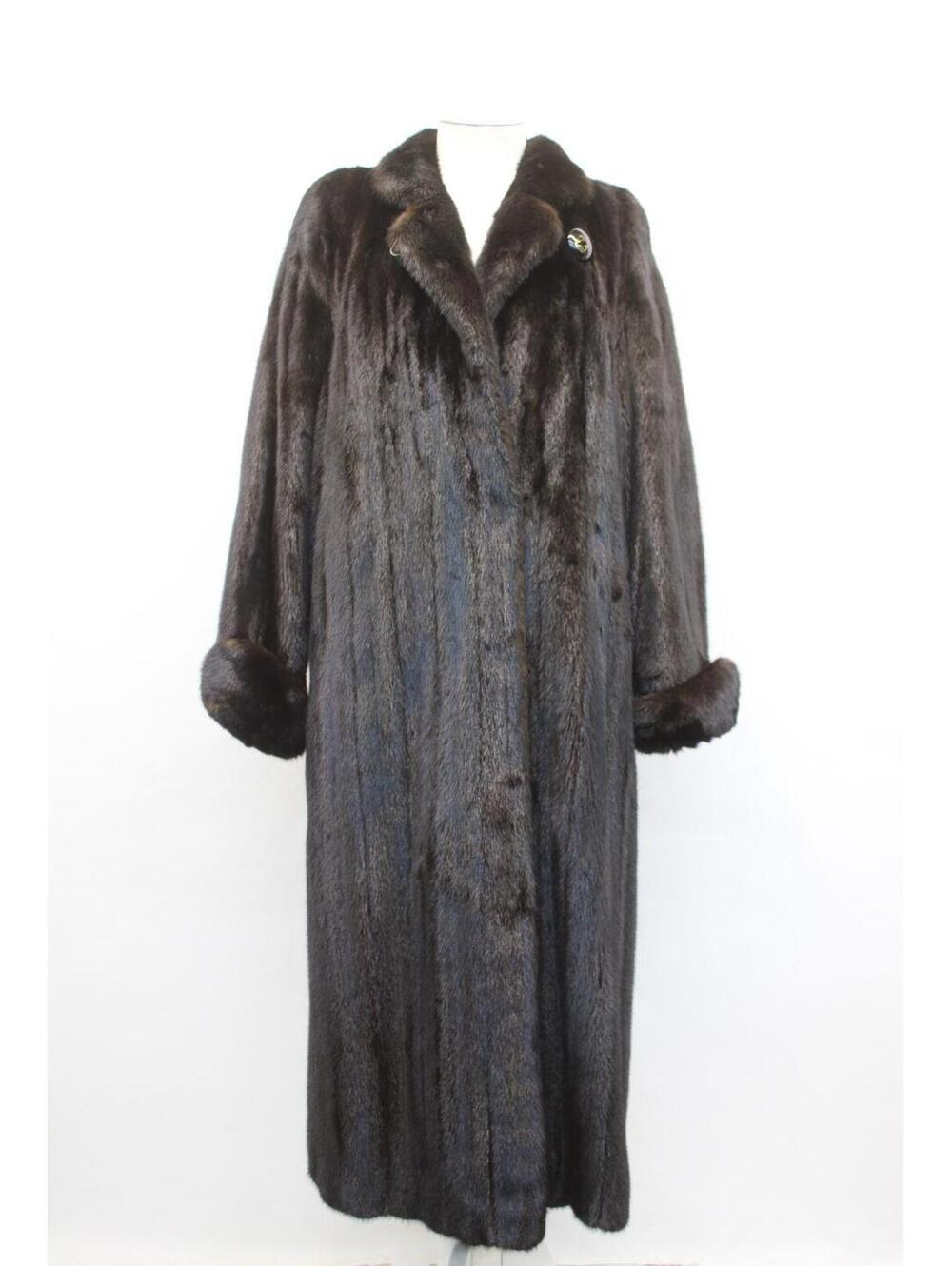 Excellent Canada Majestic Dark Ranch Female Mink Fur Coat Women Woman Size 6 S